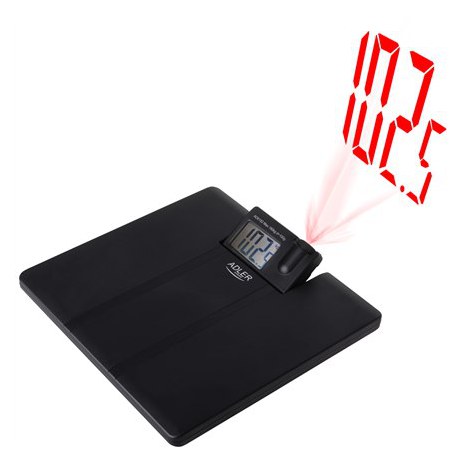 Adler | Bathroom Scale with Projector | AD 8182 | Maximum weight (capacity) 180 kg | Accuracy 100 g | Black - 2